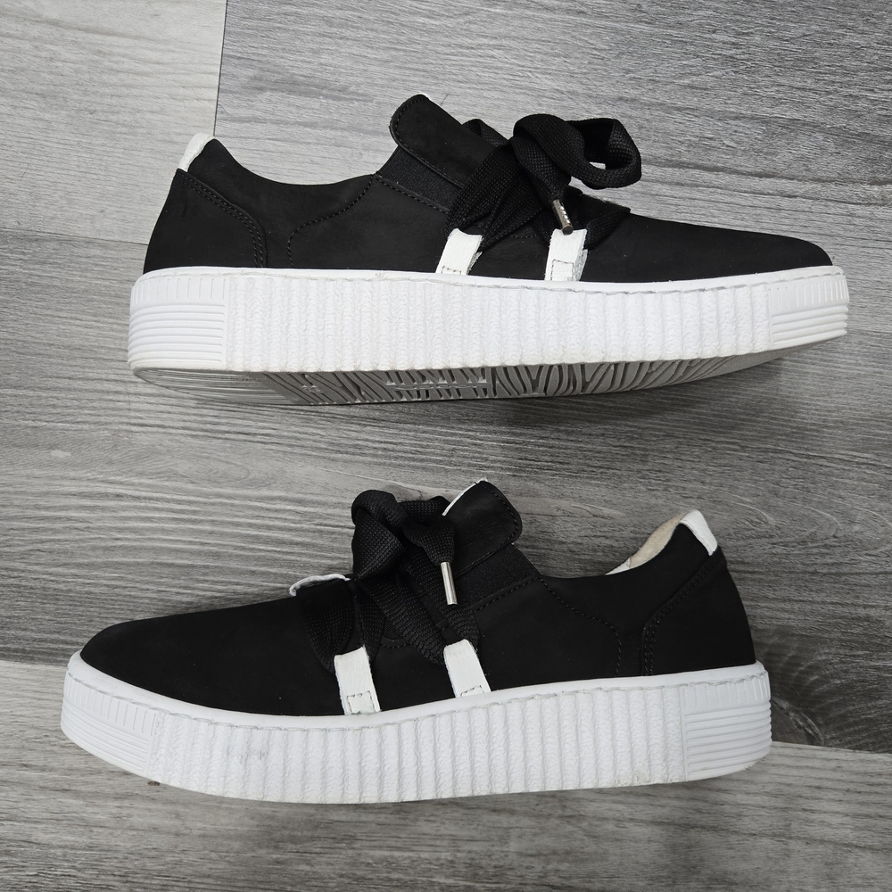 Gabor 43.333 Ribbon Design Suede platform